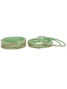 1st Time Stylish Glass Bangle/Kada- Perfect For Party,Wedding, Celebrations And Wedding, Pack Of 12, Totai- I22