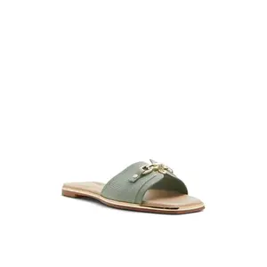 Aldo ALAMASSIA-IN300 Ladies GREEN Flat Sandals