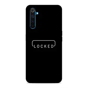 SmashItUp Locked/Screen Lock/Lock Designer Printed Hard Plastic Matt Finish Mobile Case Back Cover for Realme 6