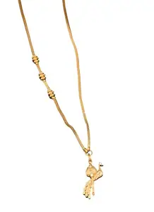 Shubh Jewels Royal Gold Plated Mangalsutra Pendant with Beautiful Chain for Women Desihn no Mor22