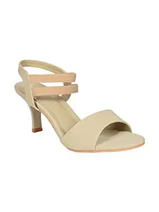 AJANTA Womens Cream Sandal LB0811
