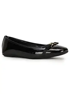 Bata Women's Slip-on Ballet Flat - Black (4 UK) (5516827)