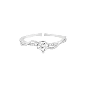 Ontique Allure Sterling Silver Adjustable Ring | Gifts for women | Gift for girlfriend | Gifts for wife | Pure silver jewellery for women