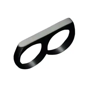 Stainless Steel Ring Riwot_2finger_ring_Black