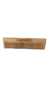 Ropana Neem Wood Comb For Hair Growth | Hair comb set combo for Women & Men | Kachi Neem Kangi | Kanghi for Hair (Pack of 2)