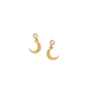 Shaya by Caratlane Shoot for the Moon Earrings in Gold Plated 925 Silver for women