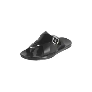 Mochi Men's Black Synthetic Stylish Chappal UK/11 EU/45(16-1058)