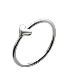 Nose Ring 925 Sterling Silver Nose Ring Hoop Tragus Daith Helix Cartilage Heart