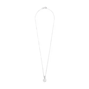 Soraya Luxe 925 Sterling Silver Moissanite Diamond Rhodium-Plated Solitaire Drop Pendant Necklace with Chain | Gifts for Women and Girls | With Certificate of Authenticity and 925 Stamp | 6 Months Warranty*