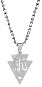 Shiv jagdamba Religious Allah Prayer Muslim Jewelry Sterling Silver Stainless Steel Pendant Necklace Chain For Men And Women