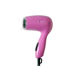 GeorgiaUSA GD-101-Pink Foldable Styling Hair Dryer With 2 Speed Settings (1000 Watts)