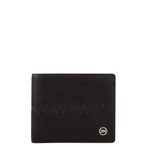 Da Milano Leather RFID Wallet for Men with Multicard Slot - Brown