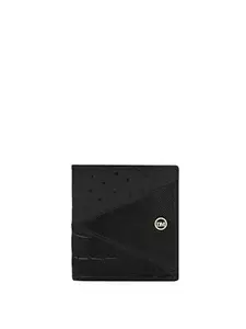 Da Milano RFID Protected Leather Wallet for Men with Card Slot - Black