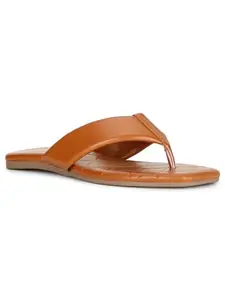 Bata PENNY FLAT THONG Women Flat Slipper In TAN
