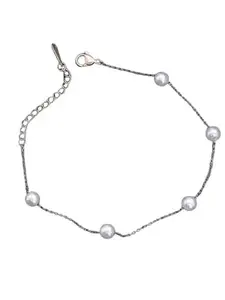 V FASHION JEWELLERY Silver Link Chain Bracelet For Women -Silver-Bracelet stylish anti tarnish bangles for women kada for women accessories Jewellery