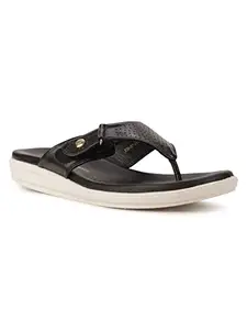 Hush Puppies Women's Casey Thong Black Slipper-4 Kids UK (5746809)