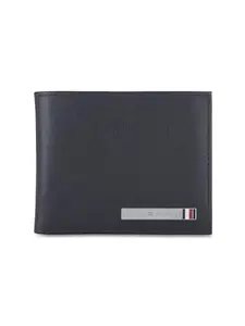 Tommy Hilfiger Marc Men Leather Formal Slimfold Wallet - Navy