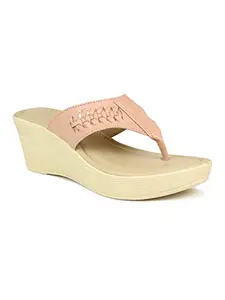 Inc.5 Women's Wedges Sandals -101095, Peach