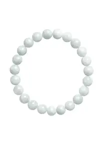 WorldwideGem Precious Moonstone Crystal Bracelet Moonstone Bracelet Original Certified Chandramani Attractive Chandrakanta Gemstone White Beads Stretchable Wrist Band For Astrology मूनस्टोन ब्रेसलेट