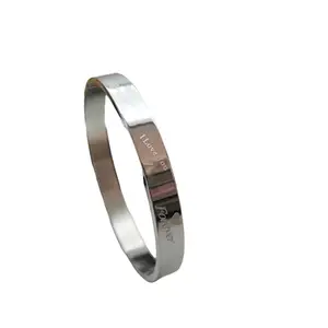 PRIMERIEA fashionable bracelet kada for Boys,Men,Women and Girls(Unisex) in ovel shape (SILVER - PACK OF 1)