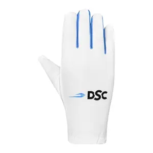 DSC Cotton Glider Inner Batting Gloves, Cricket (White), One Size