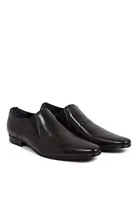 LEDERWARREN Genuine Leather Formal Mens Shoes Black (Numeric_9)