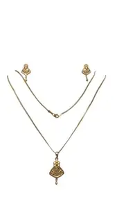 Champa Abhushan 3 Pcs Combo Latest Stylish Western Pendent Set for Women Pendant Necklace Gifts for Girls