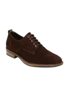 TEAKWOOD LEATHERS Men Casual Shoes Perfect for Casual, Semi Casual, Parties & Other Occasions Comfort, Suede Genuine Leather Shoe for Men | SH_MJ_26_Brown_43