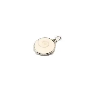 Gomati Chakra pendant in Silver polish
