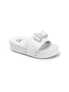 Carlton London Women Sandal Colour- White, Size-UK-3
