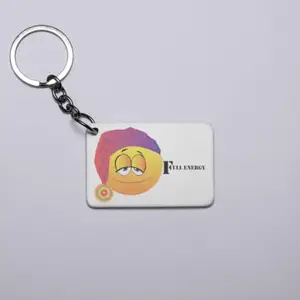 Danya Creation Night Cap Emoji- Emoji Printed Keychains For Emoji Lovers(Pack Of 2)