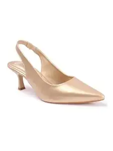 Carlton London Women Stylish Backstap Sandal for Casual Wear, Party and Formal Wear with Stiletto Heels