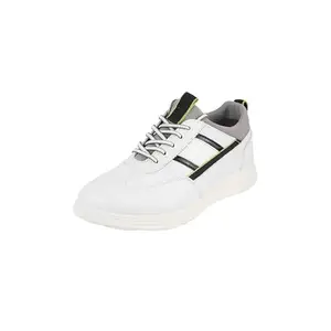 Metro Men's White Causal Leather Shoes UK/6 EU/40(71-347)