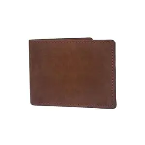 KARTWIZ Leather Wallet for Men I 4 Card Slots I 2 Secret Compartments I 2 Currency Compartments|Coin Pocket Pack of 1(Darkbrown)