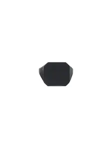 NVR Unisex Black Stainless Steel Ring