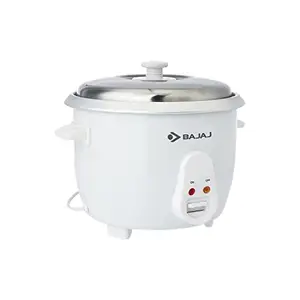 Bajaj RCX 1.8 DLX Rice Cooker, 1.8 Litre , White price in India.