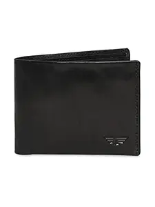 Red Tape Red Tape Men Black Leather Wallet (RWL397)
