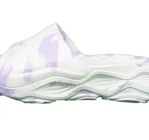 doubleu Recovery Slipper | Soft Doctor Anti-Skid Slipper for Women | Ultra Sporty Slide | Slides, Flip-Flops, Slippers, Chappals | For Ladies and Girls(7,WHITE-LILAC)