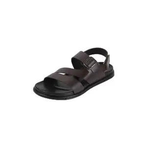 Mochi Men's Brown Comfortable Adjustable Strap Sandals UK/7 EU/41(18-1028)