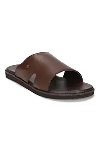 Van Heusen Men's Brown Slipper-8 Kids UK (VHSCFRGFF000230 42 EU)