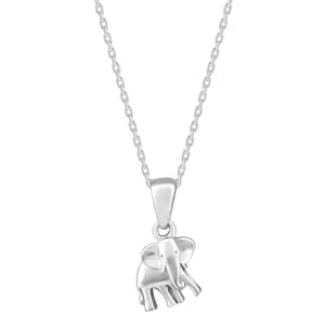 GIVA 925 Silver Tusker Pendant With Link Chain| Necklace to Gift Women & Girls | With Certificate of Authenticity and 925 Stamp | 6 Months Warranty*