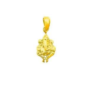 Gold Plated Sterling Silver Lord Ganesha pendant, Handcrafted fine jewel for men and women