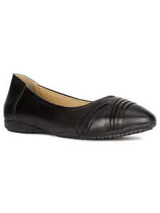 Bata Comfit Bata Womens Pleated Ballerina Black_1 Ballet Flat - 5 UK (5516780)