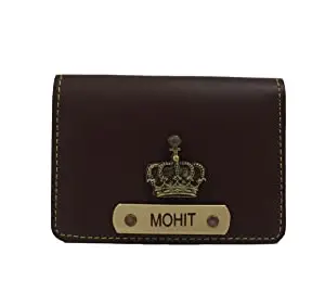 CUSTOMISE STUDIO Men Vegan Leather Cardholder - Brown