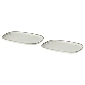 IKEA GLADELIG Plate, Grey, 20x13 cm (8x5)