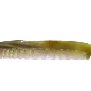 HOME DECOR Handmade, 100% Natural Beard and Mustache Horn Combs (for hair hair regrowth, Beard comb for men) (buffalo horn, black)- S-NO