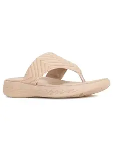 Bata Skyler Thong E 24 Womens Casual Slippers In Natural Multi Color