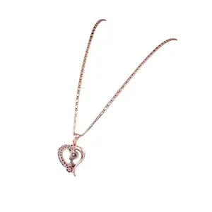 Dazzling Proposal Jewelry - Rhodium Alloy with Cubic Zirconia Pendant Set