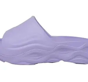 doubleu Recovery Slipper | Soft Doctor Anti-Skid Slipper for Women | Ultra Sporty Slide | Slides, Flip-Flops, Slippers, Chappals | For Ladies and Girls(8,MYSTIC-LILAC)