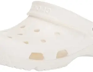 Crocs Unisex-Adult Classic White Clog (206908-100) - 7 Uk